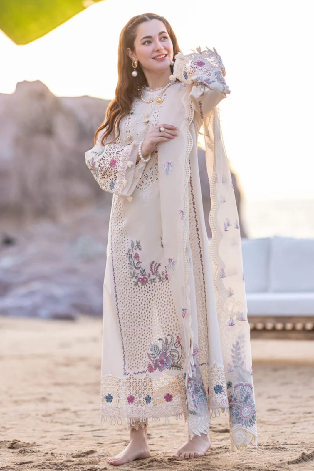 Lawn Embroidered 3Piece D-1001
