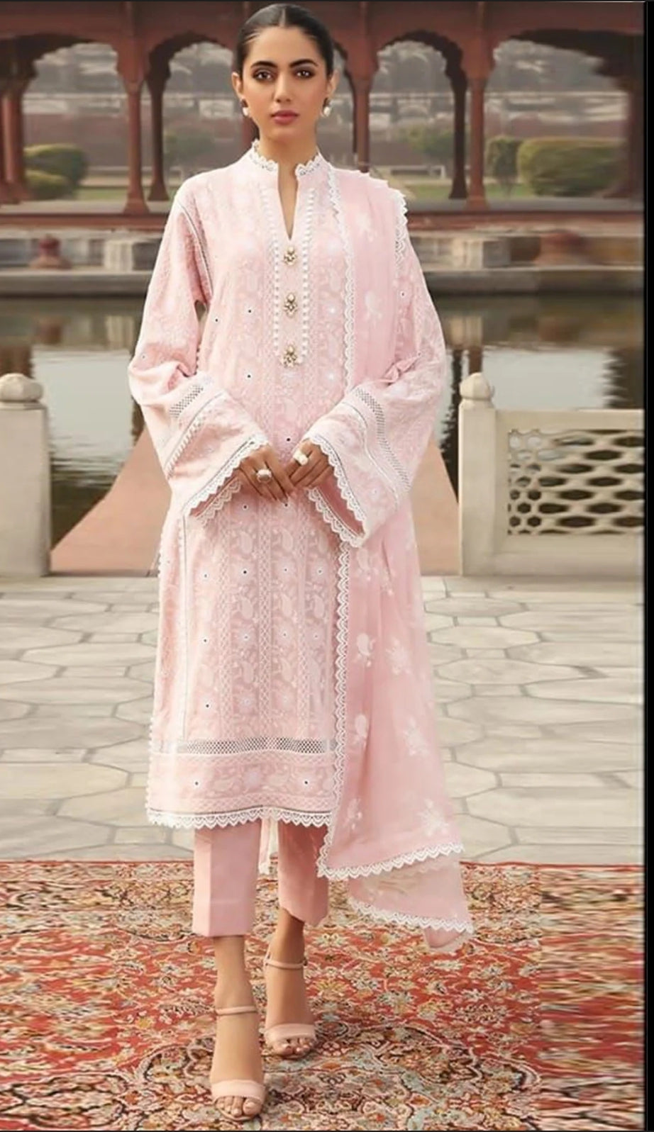 Lawn Embroidered 3Piece D-1009