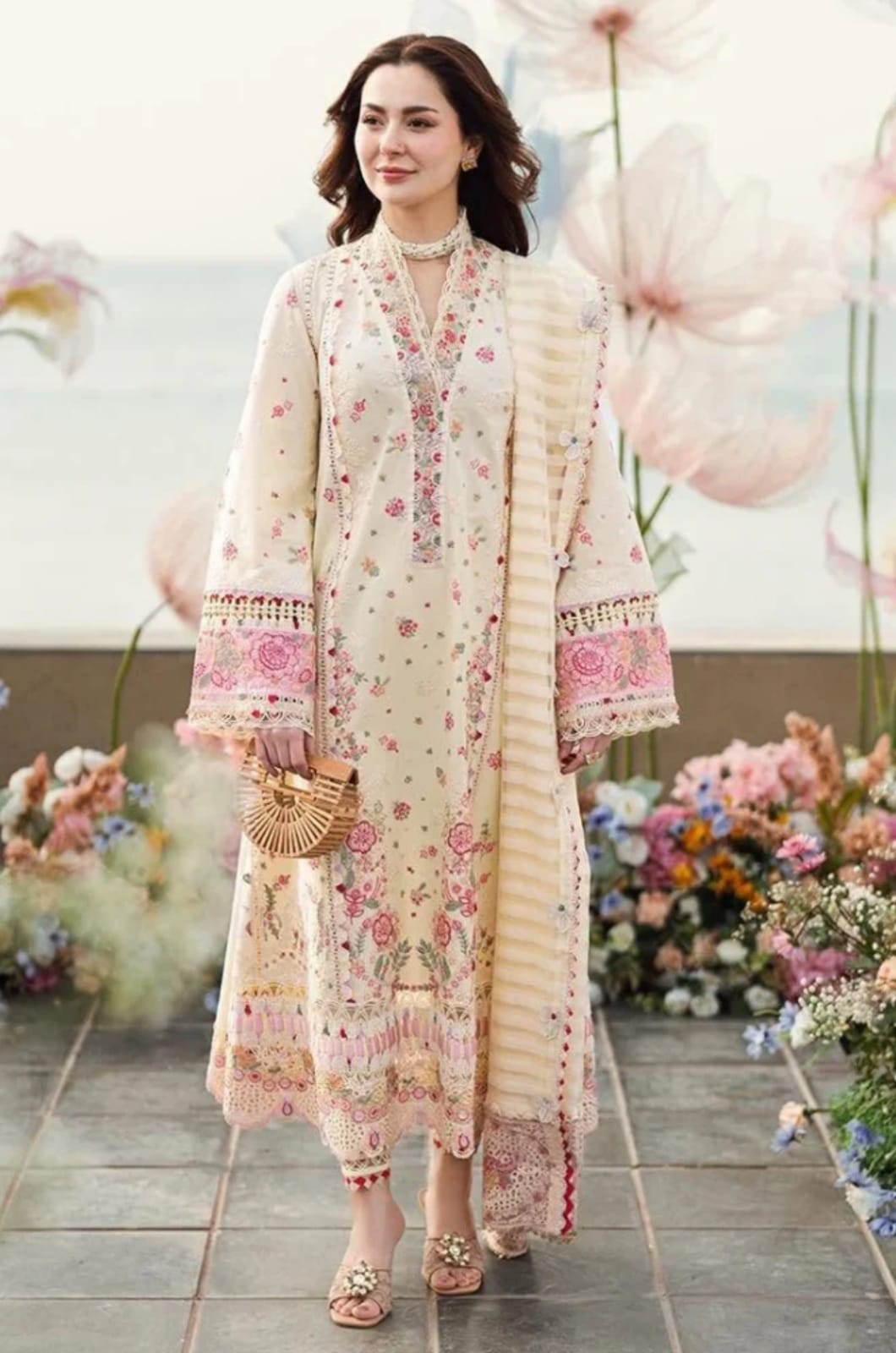 Lawn Embroidered 3Piece D-1005