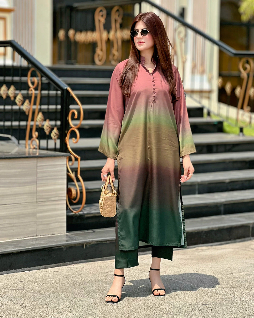 SF - 395 Premium Printed 2 Pc Stitched Suit